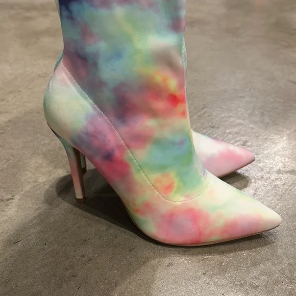 *NEW* CAPE ROBBIN Tie Dye Thigh-High Boots - Picture 2 of 5